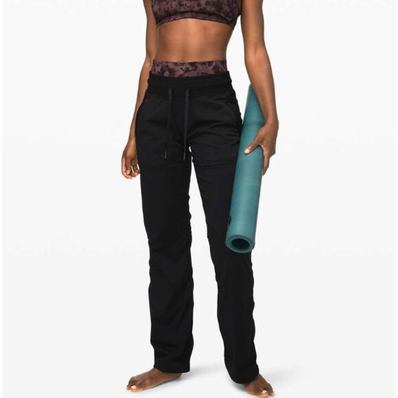 Women Lululemon Dance Studio Pant III *Unlined 32"Medium Rise in Black Size 0 - Picture 1 of 6